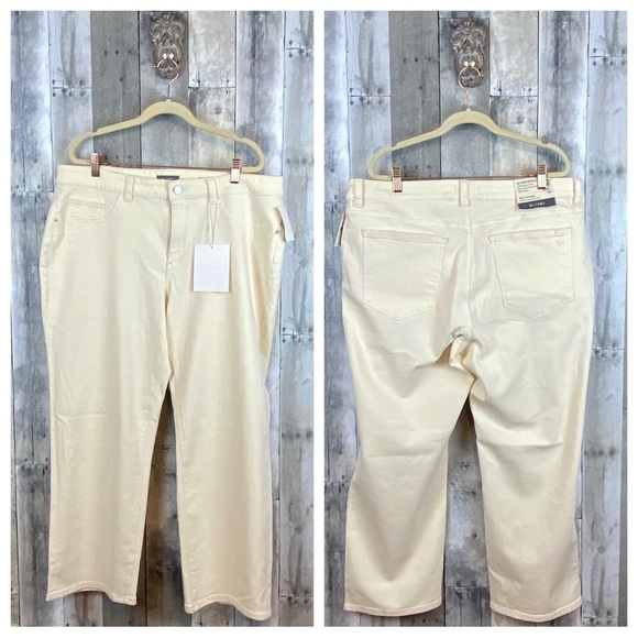 DL1961 Mara Mid Rise Straight in Parchment Size 18 New! - Picture 13 of 16